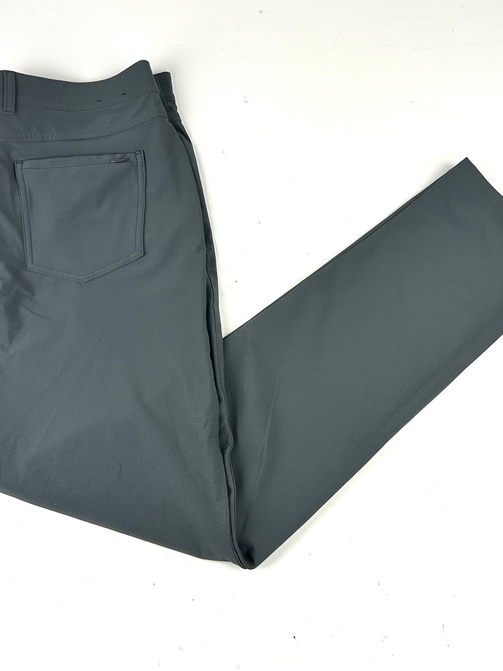 Mizzen & Main Pants Mens 34x32 Helmsman Slim Fit Gray Golf Performance Stretch